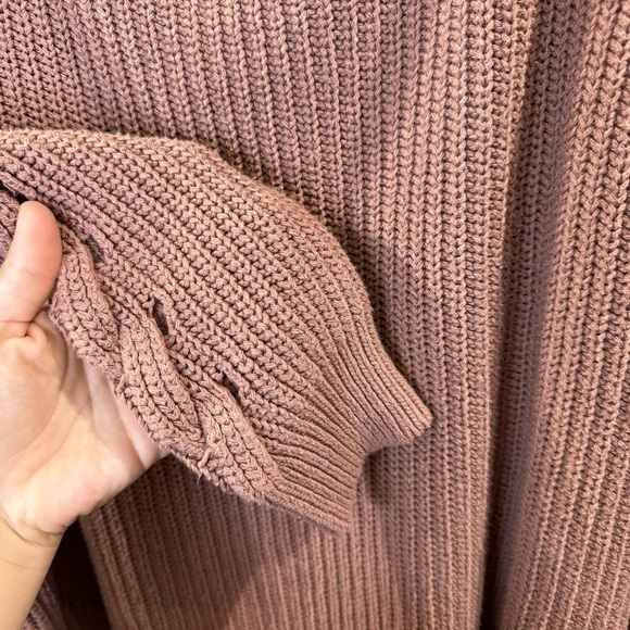 Altar'd State Womens Brown Knit Cutout Neck And Sleeve Sweater Size S - Picture 5 of 9